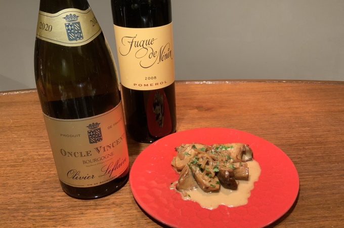 イタリア産 生ポルチーニ茸の火入れとペアリングワイン